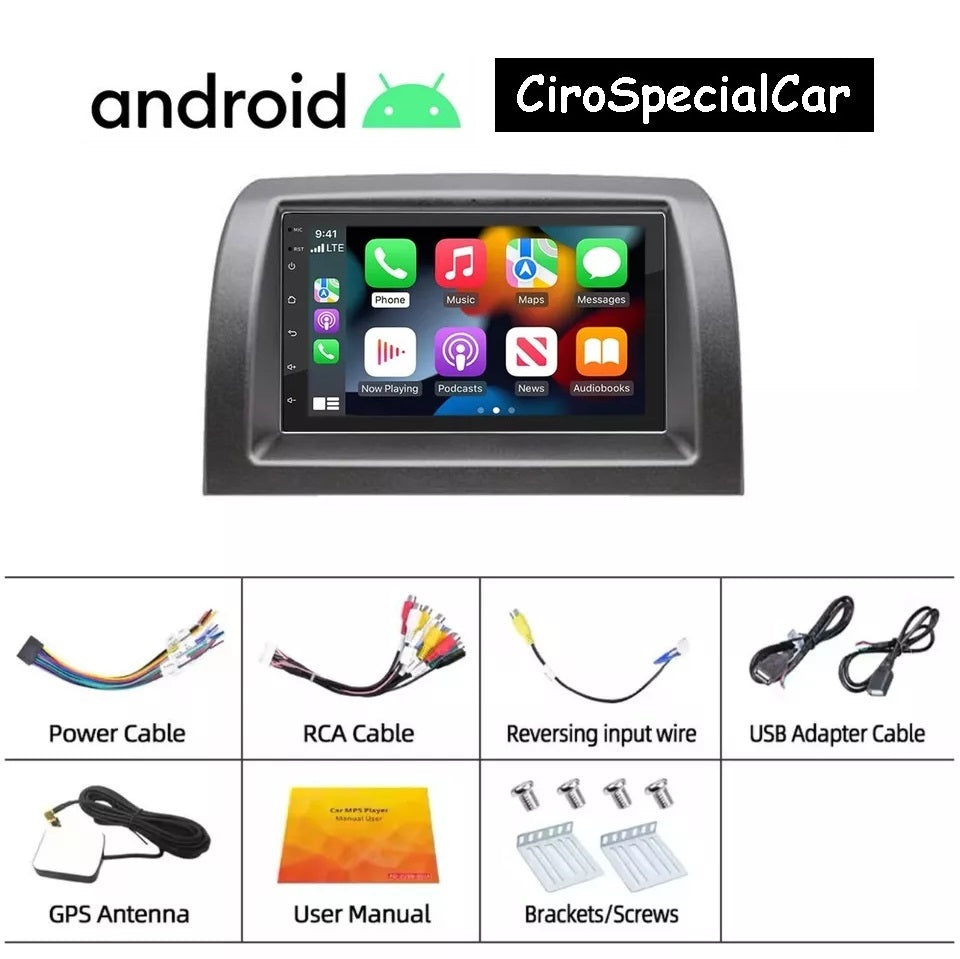 Kit LANCIA YPSILON 2003-2011  / AUTORADIO ANDROID TOUCH 7" WIFI NAVIGATORE 4/64GB