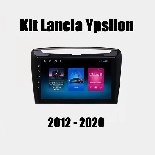 KIT Completo Android 14 Autoradio 9" Per Lancia Ypsilon 2012 - 2020