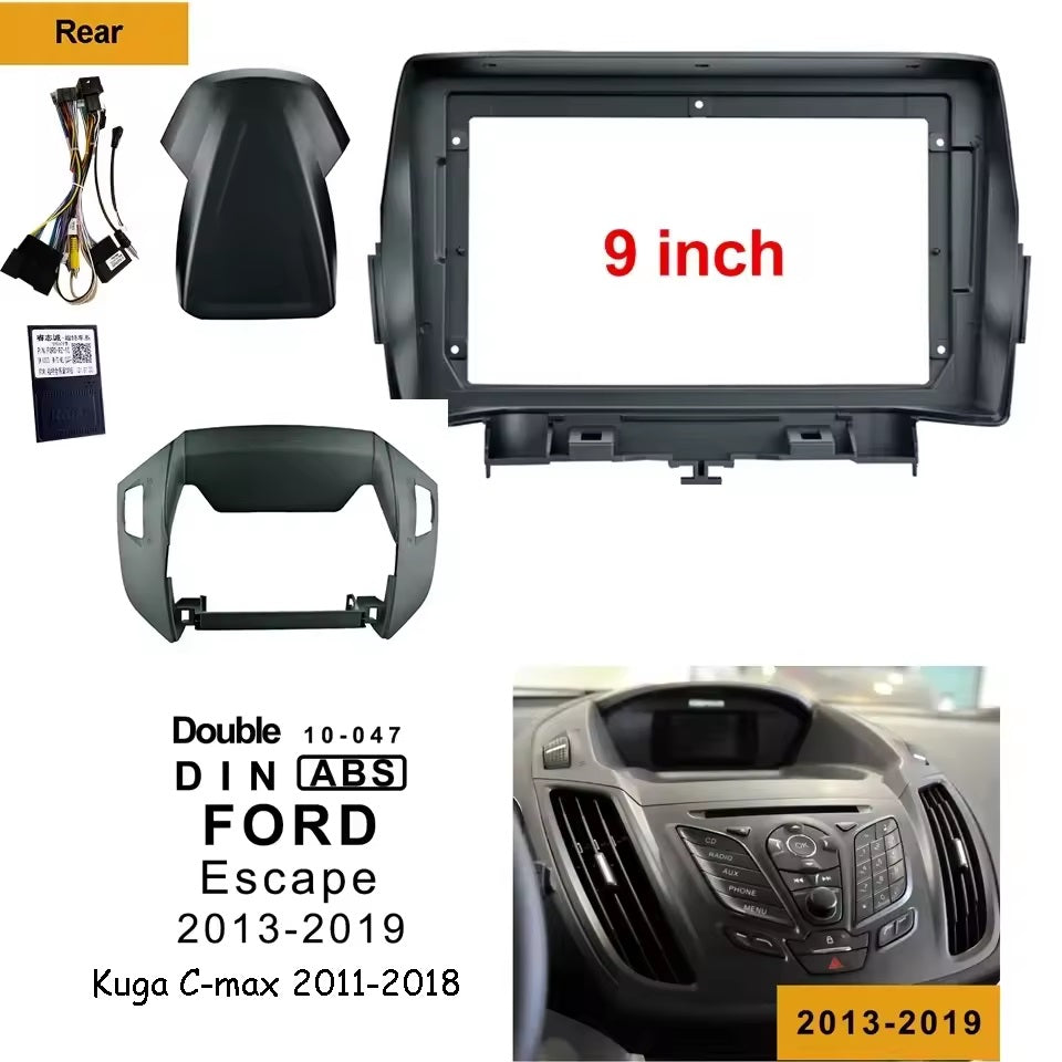 KIT Per FORD Escape Kuga C-max 2011-2018 Autoradio 2/32GB 4/64GB + Adattatore 9" + Canbus Box