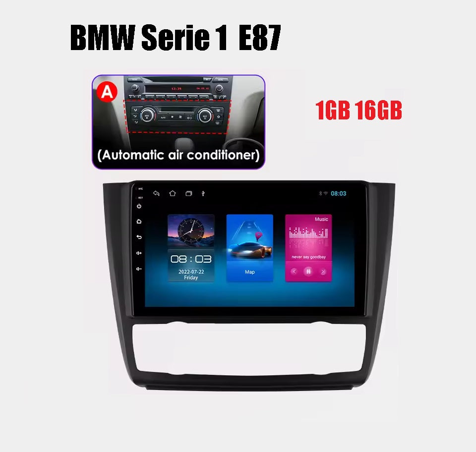 Android 13 autoradio multimediale  per BMW serie 1  E87 2004 - 2011  lettore Video GPS 4G Navi Carplay DSP