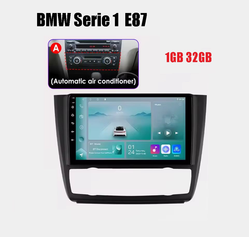 Android 13 autoradio multimediale  per BMW serie 1  E87 2004 - 2011  lettore Video GPS 4G Navi Carplay DSP