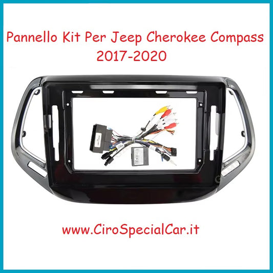 Autoradio 4/64 GB + Adattatore 10.1" +  Canbus Box - Kit Per Jeep Cherokee Compass 2017-2020