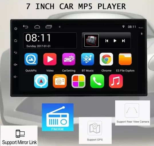 Autoradio 7 pollici Android 4/64GB con l'ultima versione 2025