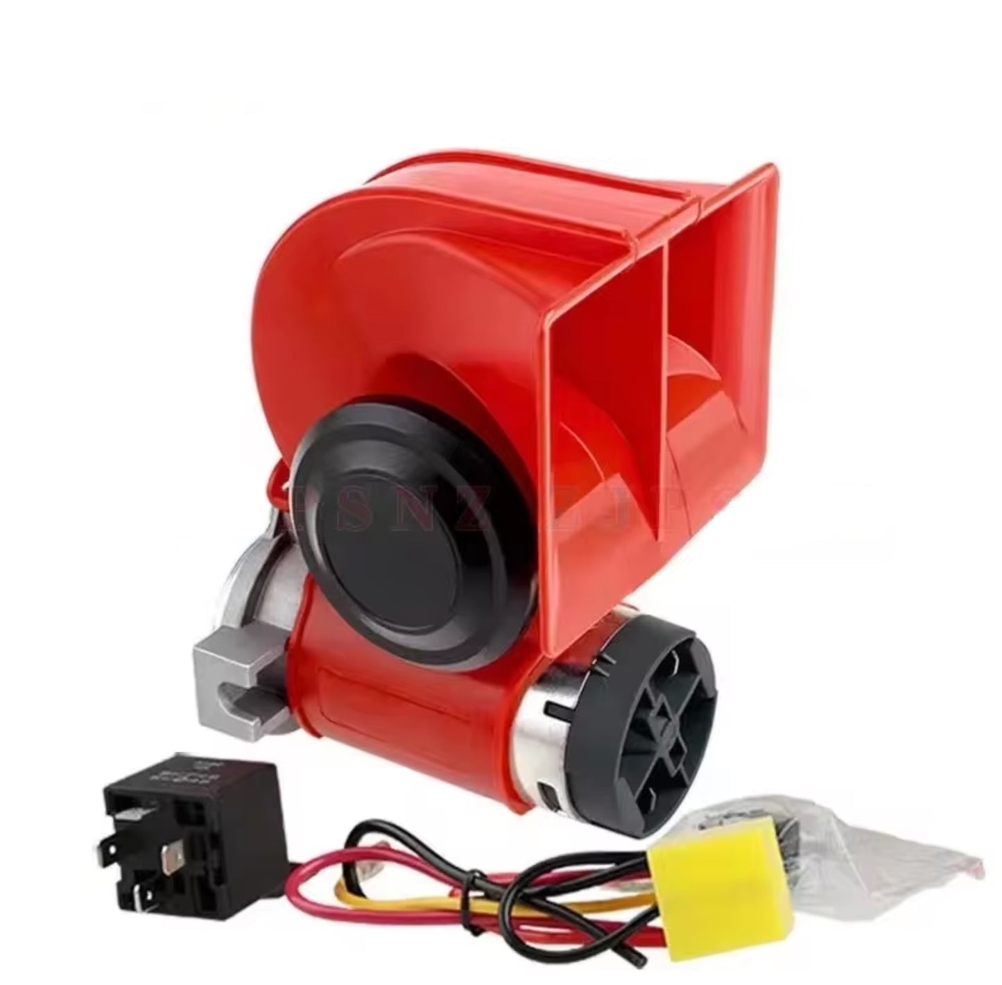 Kit altoparlante elettrico per tromba d'aria a doppio tono per auto da 12 V e 24 V, super rumoroso, per auto, camion, SUV, camper, treno, roulotte, barca, doppio tono