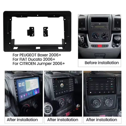 Kit FIAT Ducato 2006 + / Autoradio Andoird / Adattatore 9" GPS, Bluetooth,Wi-Fi, Car Play , Android Auto