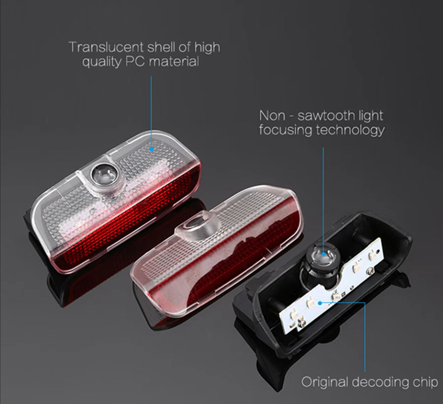 LED Car Door Light VW per Golf 5 6 7 GTI Sagitar 7N Touran CC Passat B6 B7 Jetta Shara benvenuto lampada di proiezione Laser