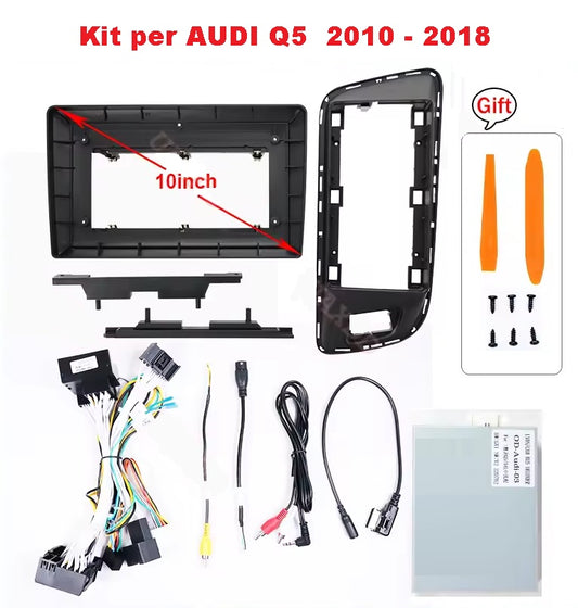 Autoradio 4/64 GB + Adattatore 10" + Canbus Box - Kit Per Audi Q5 2010 - 2018