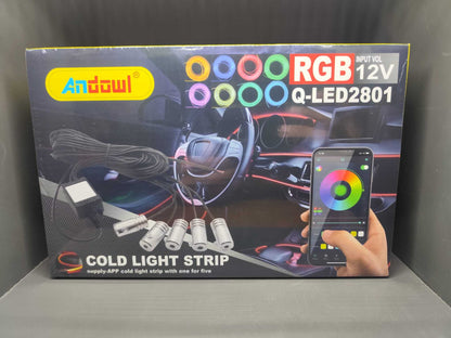 RGB Fibra Auto / Controllo APP / Luci Ambiente