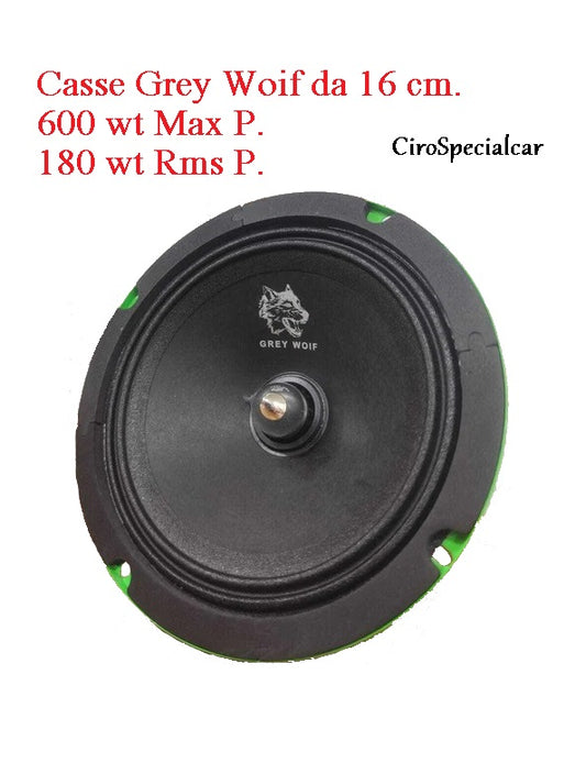 Z# Casse [ GREY WOIF ] 16cm, 600WT Max, 180WT RMS.