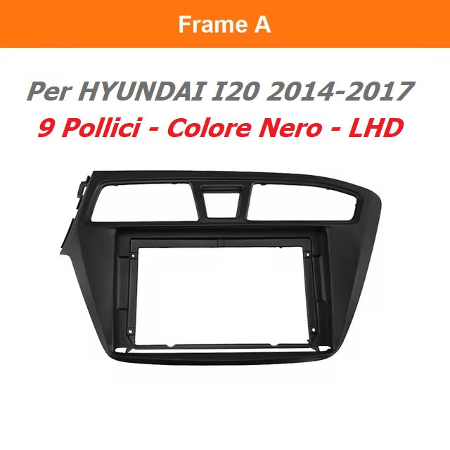 Autoradio 4/64 GB + Adattatore 9" +  Canbus Box - Kit Per HYUNDAI i-20  2014-2015