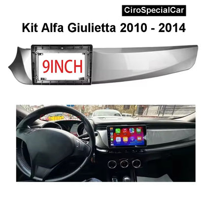 Kit per Alfa Romeo Giulietta 2010-2014 + Autoradio 4/64 GB 9 pollici + Adattatore 9" + Canbus Box + Cablaggio Originale