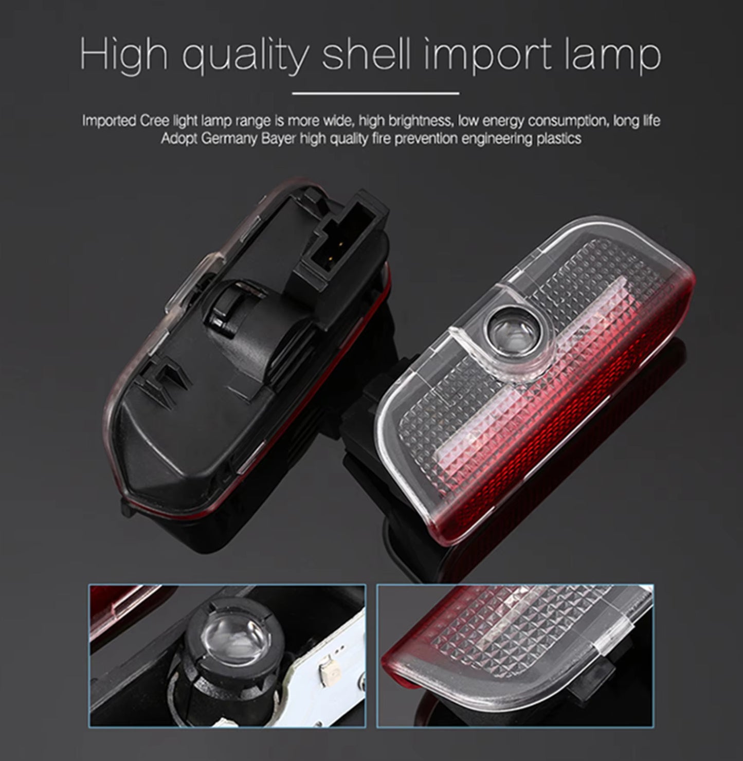 LED Car Door Light VW per Golf 5 6 7 GTI Sagitar 7N Touran CC Passat B6 B7 Jetta Shara benvenuto lampada di proiezione Laser
