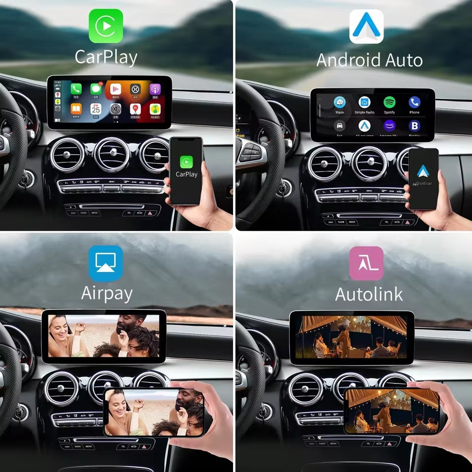 Autoradio CarPlay wireless Carplay/Android Auto da 12.3 '' / Kit Per Mercedes Benz GLA CLA GLC GLK ML W205 W176 C117  2012 - 2015