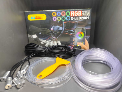 RGB Fibra Auto / Controllo APP / Luci Ambiente