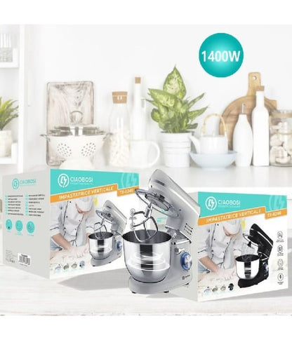 Impastatrice Robot Da Cucina Con Accessori 1400 Watt Mixer Tx-8246 Con Ciotola