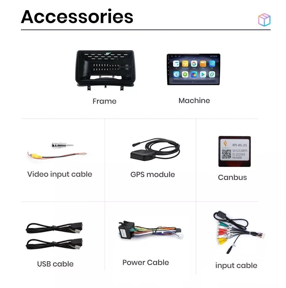 Kit per Renault Clio 3 da 2005 a 2014 Autoradio 4/64 GB + Adattatore 9" + Canbus Box
