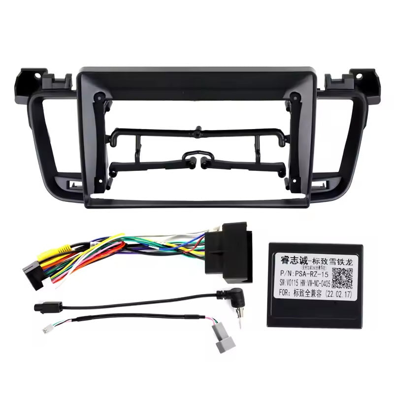 Kit Per Peugeot 508 2011-2018 Autoradio 4/64 GB + Adattatore 9" + Canbus Box Comandi al Volante