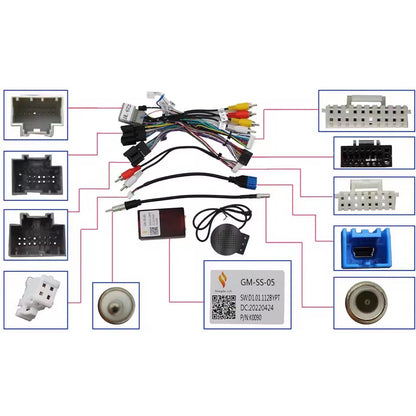 Autoradio 4/64 GB + Adattatore 9" + Canbus Box - Kit Per Chevrolet Captiva Lova Epica 2006-2011