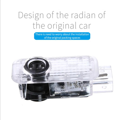 Car LED Door Logo Light lampada di benvenuto per AUDI A5 A6L C5 A4L B5 B6 B7 B8 A1 A7 A8 Q7 Q5 Q3 A3 R8 lampada di proiezione Laser 12V