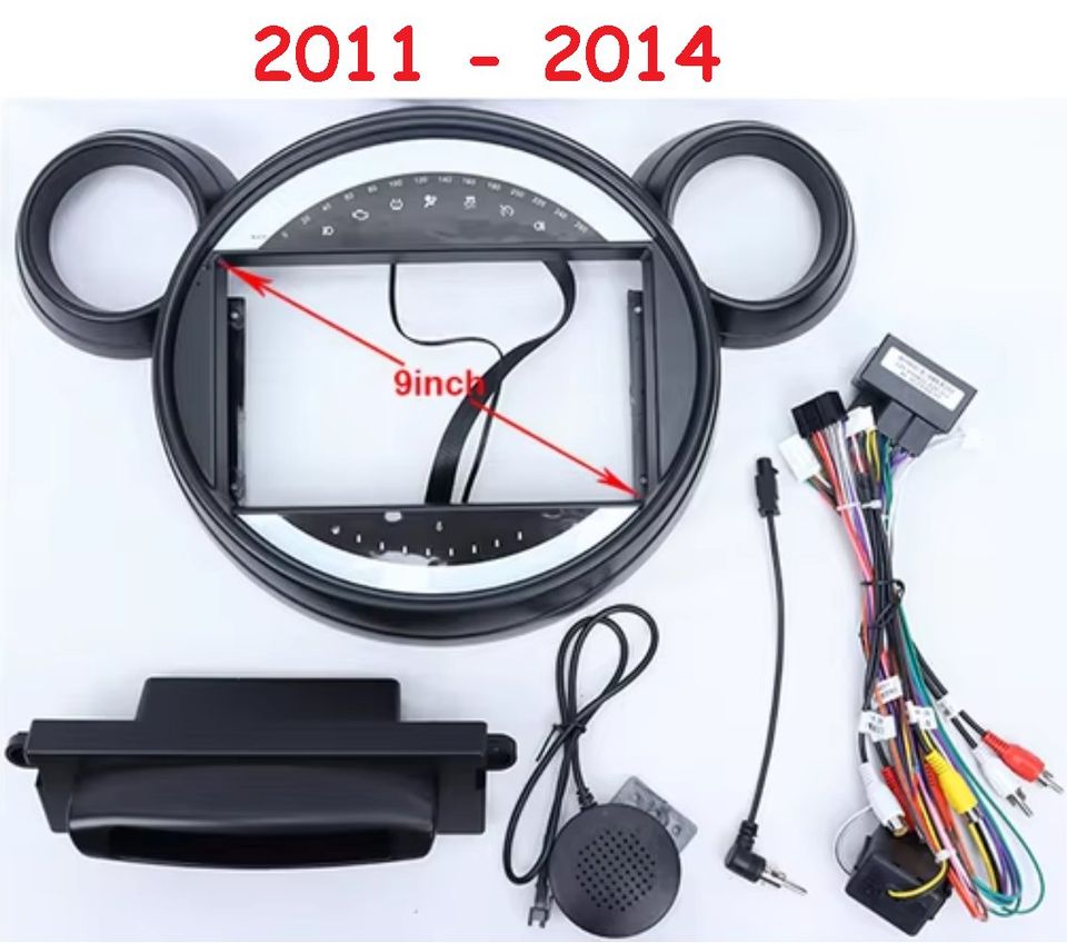Mini Cooper Countryman 2011-2014 Autoradio 4/64 GB 9 pollici + Adattatore 9" + Canbus Box + Cablaggio Originale (Copia)