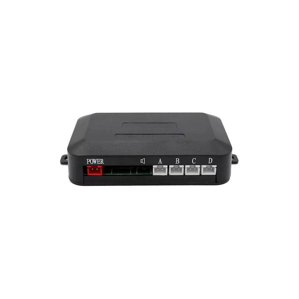 KIT 4 SENSORI DI PARCHEGGIO CON MINI DISPLAY LED SUONO FRESA NERI LED