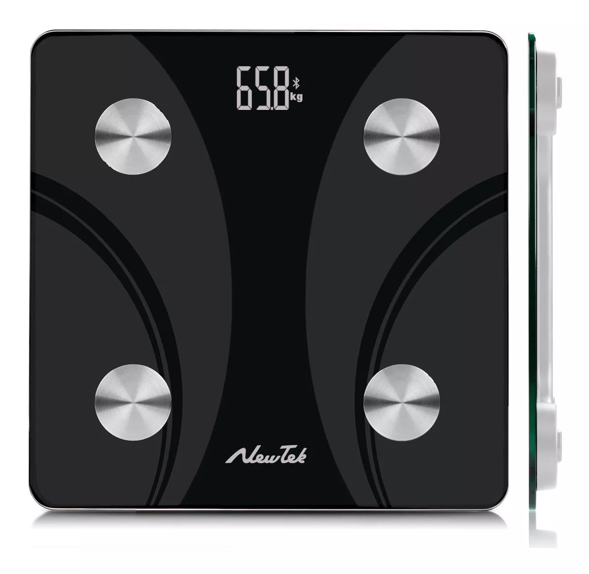 Bilancia Pesapersone Digitale Fino a 180 Kg Bluetooth di Colore Nero