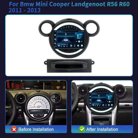 Mini Cooper Countryman 2011-2014 Autoradio 4/64 GB 9 pollici + Adattatore 9" + Canbus Box + Cablaggio Originale (Copia)