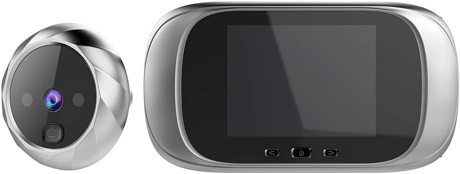 New Landing 2,8 pollici 6 mesi di tempo standby video campanello spioncino (Argento)