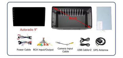 Autoradio 4/64 GB + Adattatore 9" + Canbus Box - Kit Per Audi Q3  2013 - 2018