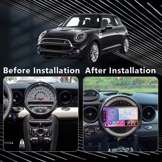 Mini One 2007-2014 Autoradio 4/64 GB 9 pollici + Adattatore 9" + Canbus Box + Cablaggio Originale