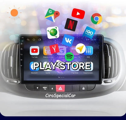 FIAT 500L dal 2012 al 2022 - Autoradio 10 pollici Android 13  4/64GB  CARPLAY NAVI RDS WiFi