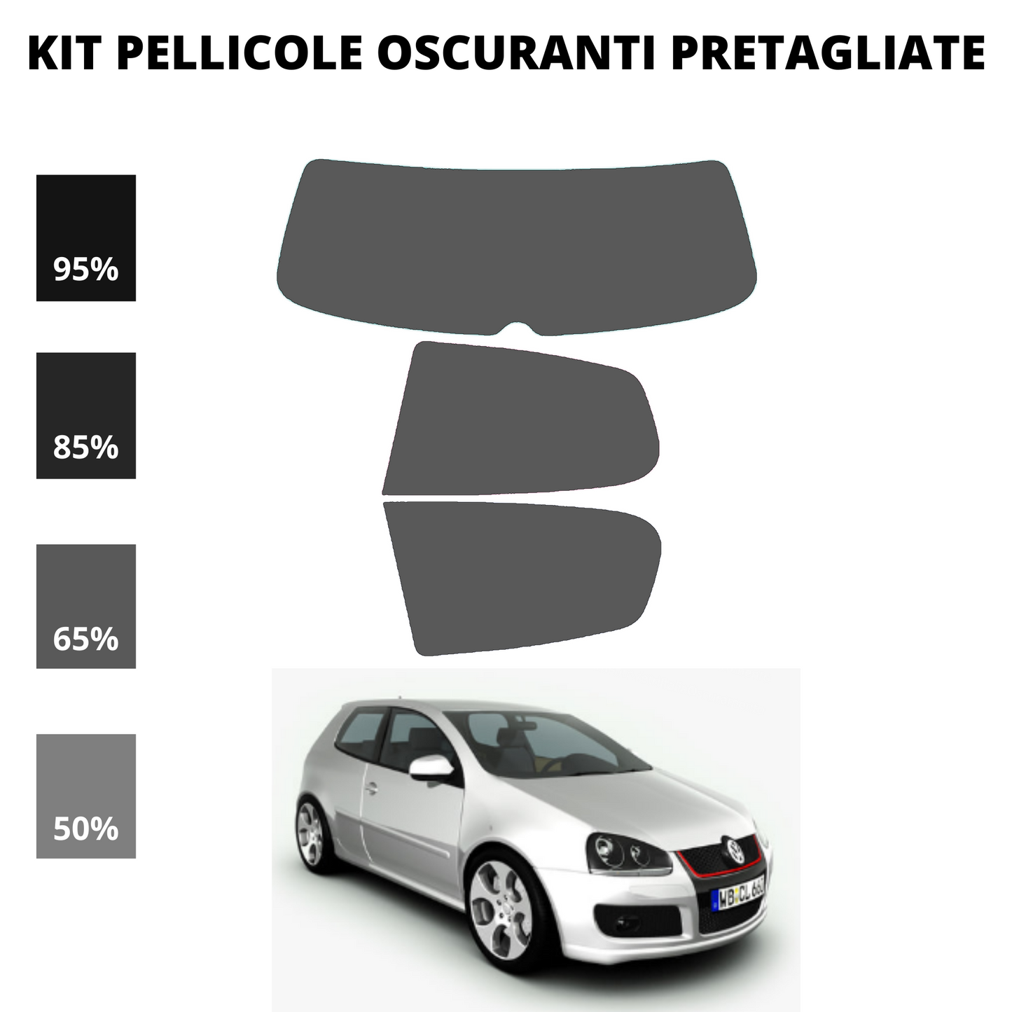 Pellicola Oscuramento Vetri Golf 5 3 Porte