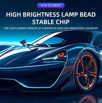 Pannello display a LED con occhi lampeggianti 12V Eagle Eyes Schermo Winking APP Insegna display a occhiello a LED programmabile per schermo borsa zaino per auto