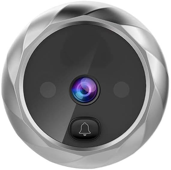 New Landing 2,8 pollici 6 mesi di tempo standby video campanello spioncino (Argento)