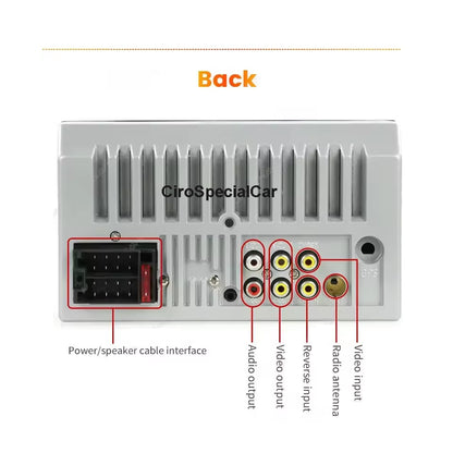 7 pollici HD Touch Screen 2 Din Autoradio per lettore MP5 universale - USB  - Lettore multimediale audio navigazione Bluetooth