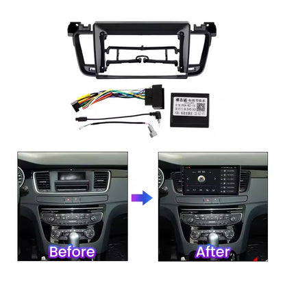 Kit Per Peugeot 508 2011-2018 Autoradio 4/64 GB + Adattatore 9" + Canbus Box Comandi al Volante