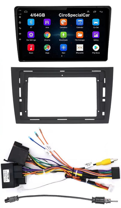 Autoradio 4/64 GB + Adattatore 9" +  Canbus Box - Kit Per Golf 6  2008-2016