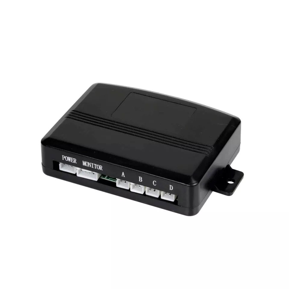 KIT 4 SENSORI DI PARCHEGGIO CON MINI DISPLAY LED SUONO FRESA NERI LED