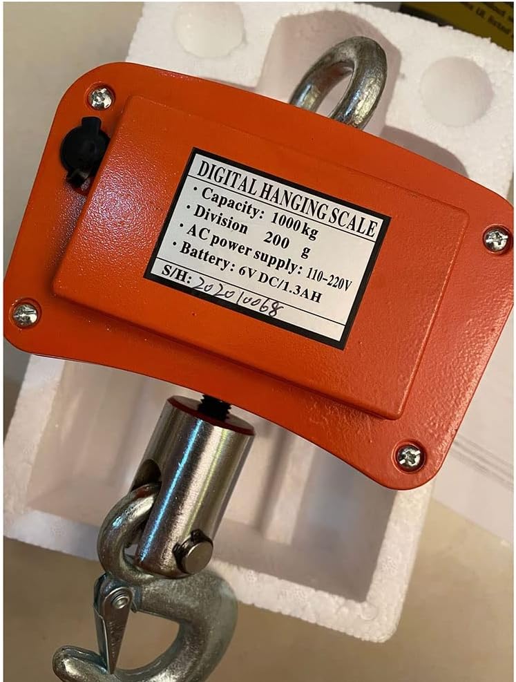 Reshy Bilancia digitale industriale per carichi pesanti o per gru 1100 libbre/500 kg