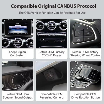 Autoradio CarPlay wireless Carplay/Android Auto da 12.3 '' / Kit Per Mercedes Benz GLA CLA GLC GLK ML W205 W176 C117  2012 - 2015