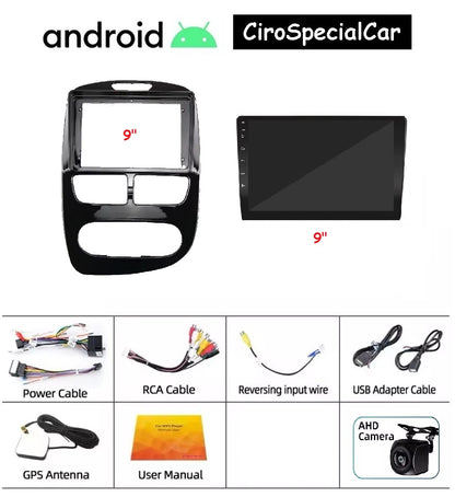 Kit Renault CLIO 4 2012-2016 Autoradio 4/64 GB + Adattatore 9" + Canbus Box