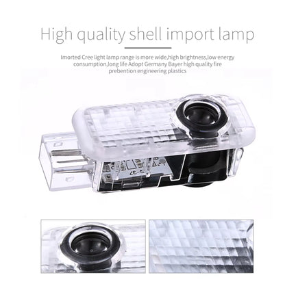 Car LED Door Logo Light lampada di benvenuto per AUDI A5 A6L C5 A4L B5 B6 B7 B8 A1 A7 A8 Q7 Q5 Q3 A3 R8 lampada di proiezione Laser 12V