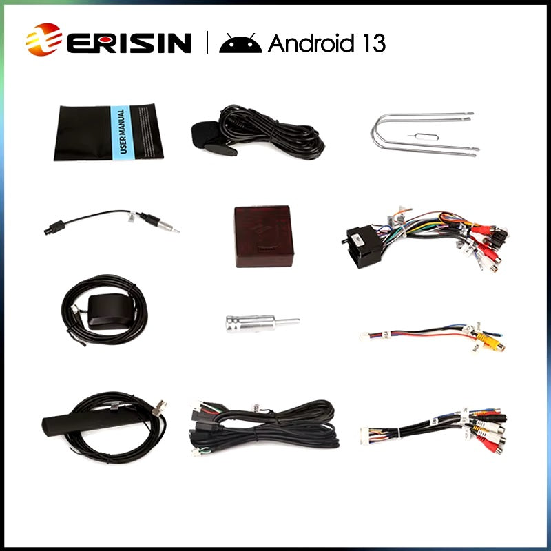 Erisin ES6750FW Android 13 autoradio per Fiat 500/500C/500S e 500E 2008-2015 ( Champagne )