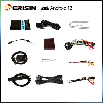 Erisin ES6750FW Android 13 autoradio per Fiat 500/500C/500S e 500E 2008-2015 ( Champagne )