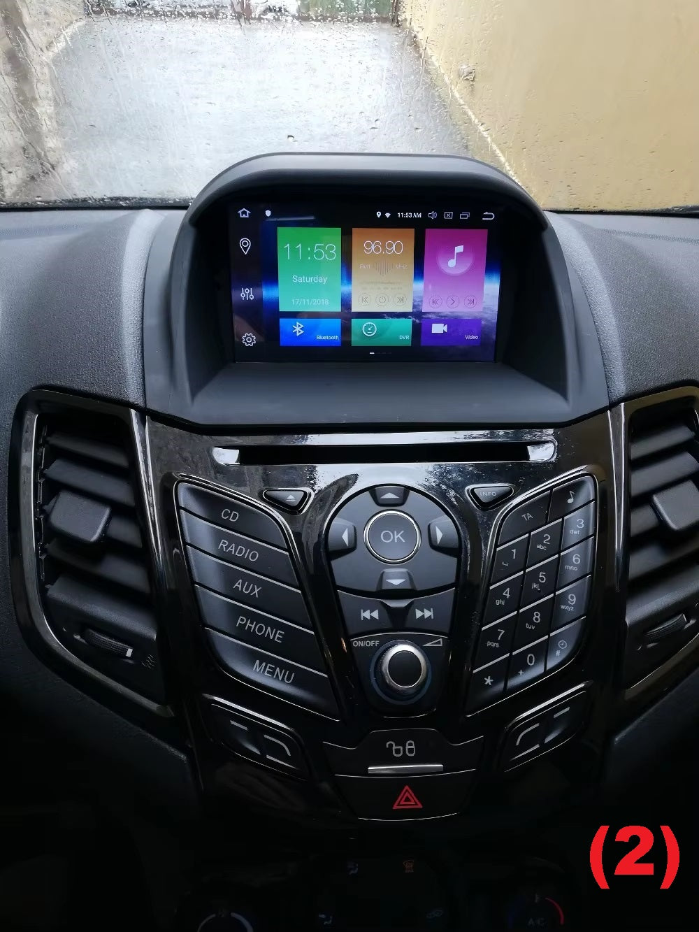 Kit Per FORD FIESTA 2009 - 2011 Autoradio 4/64 GB + Adattatore 9" + Canbus Box Comandi al Volante