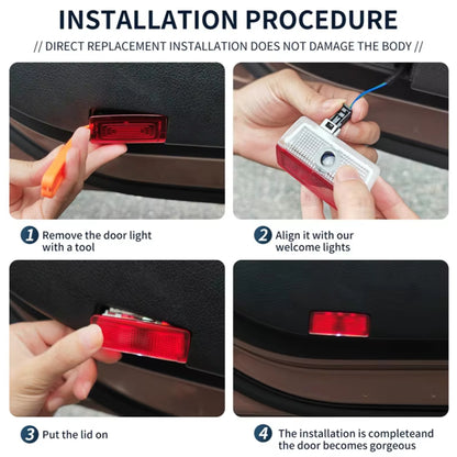 HD Never Fade Glass Lens Car Door Welcome lampada di proiezione Laser per Mercedes Benz W212 W205 W204 W246 W177 W176 W213 GLC GLE GLS