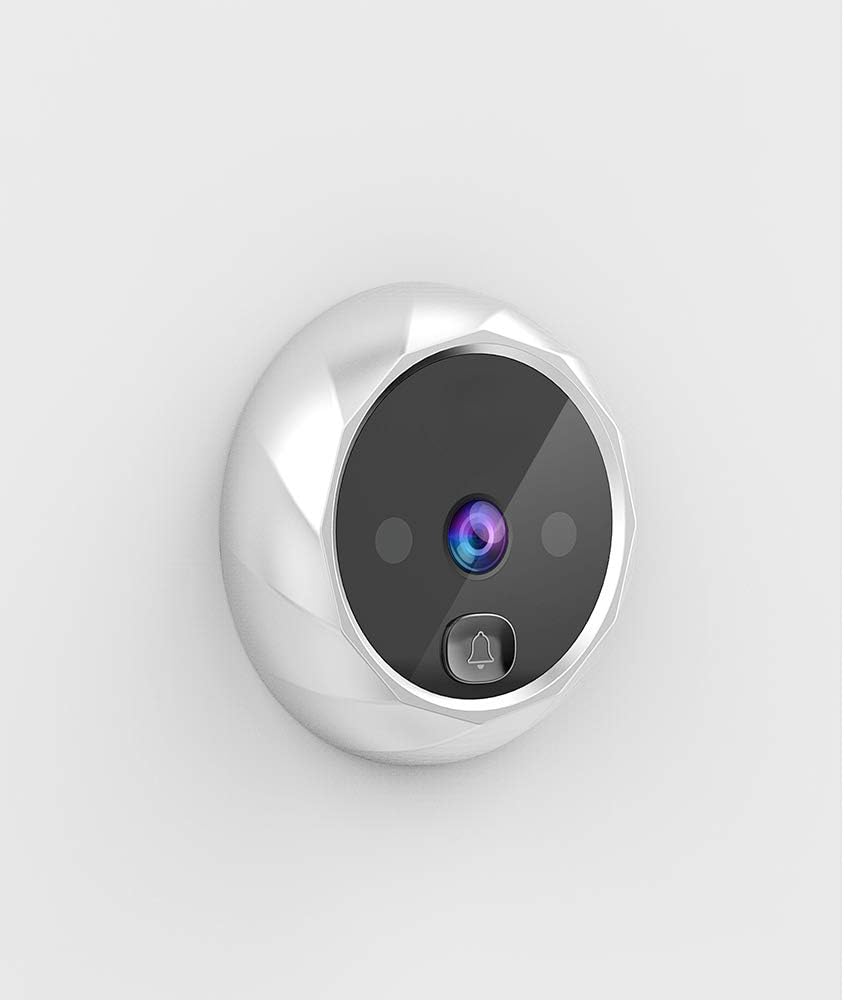 New Landing 2,8 pollici 6 mesi di tempo standby video campanello spioncino (Argento)