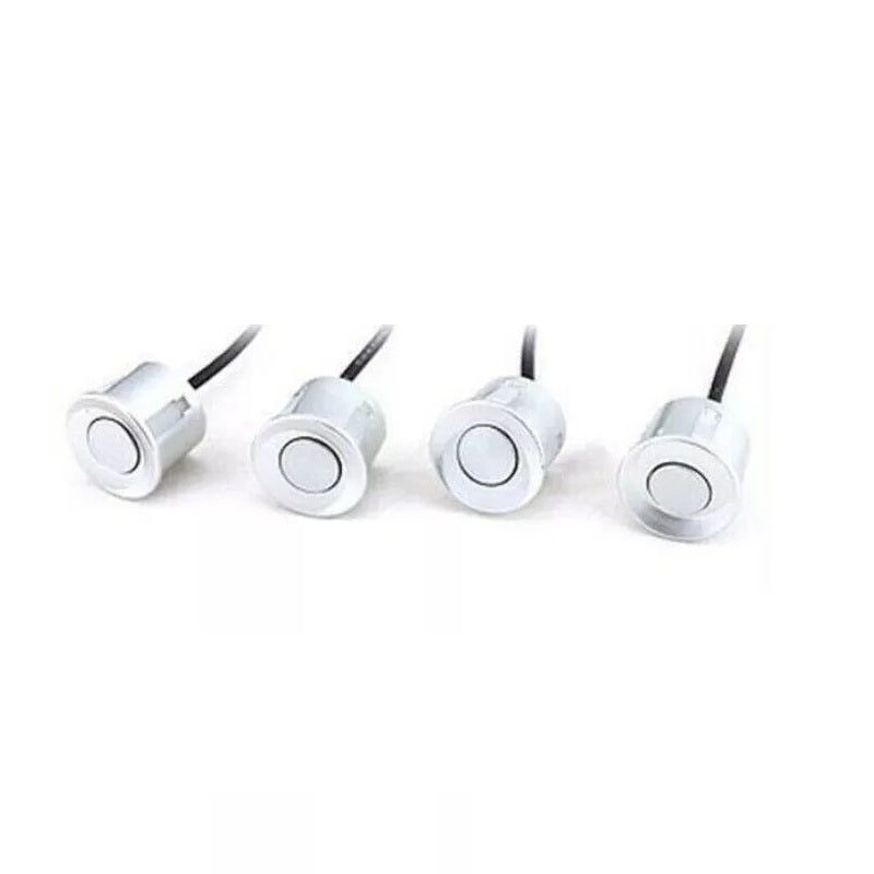 KIT 4 SENSORI DI PARCHEGGIO CON MINI DISPLAY LED SUONO FRESA NERI LED