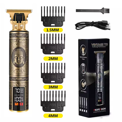 Tagliacapelli Macchinetta per Capelli Professionale Rasoio Elettrico con Display kit completo