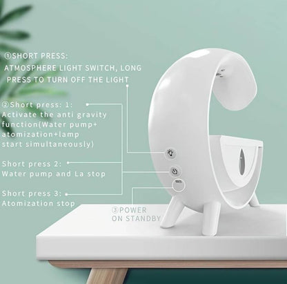 CASSA BLUETOOTH PROFUMATORE ANTI GRAVITA’ CON LED E ALTOPARLANTE